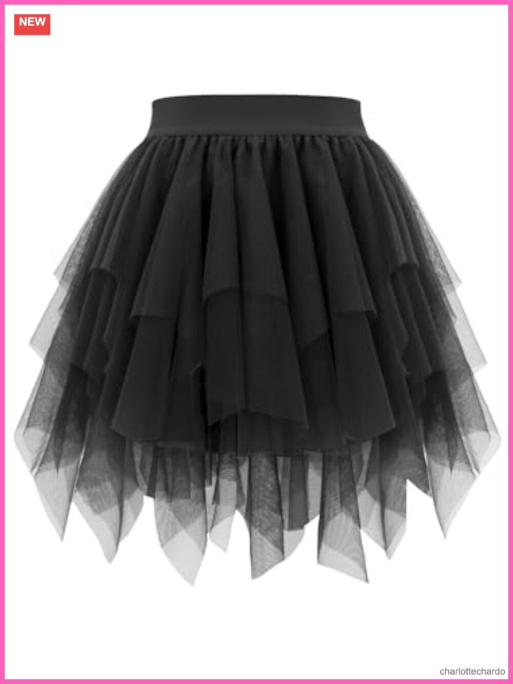 Layered Tulle Tutu Skirt High Waist Skater Mini with Lining